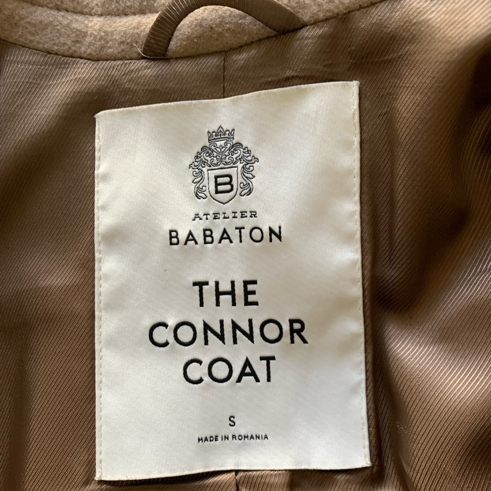 Aritzia Babaton Connor Coat Size Small in Dove Taupe - Picture 4 of 8